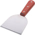 Laboratory Mixing Tool 2PCS, Stainless Steel Lab Spatula with Hardwood Handle, 4" Blade for Rolled Ice Cream