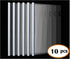 Plastic File Folder with Sliding Bar (10mm) Report Covers, 40 Sheet Capacity, 10 Pcs for A4 Size Paper