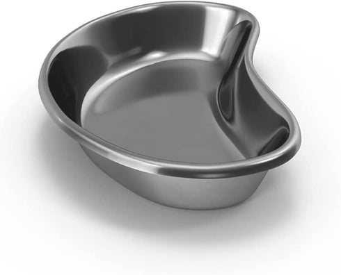 Kidney Tray Stainless Steel SS 304 X-Large Size 12 Inch, 1200 ml Kidney Shaped Emesis Basin Surgical Tray