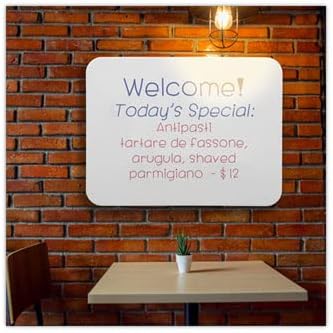 Flipside Magnetic Dry Erase Board, 24 x 36, White, FLP10027, 1 Each