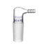 Glass 90 Degree Vacuum/Gas Adapter, Borosilicate Glass Bent Inlet Adapter with 24/40 Inner Joint for Laboratory