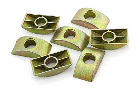 Half Moon Washer Furniture Nut Connector Nuts Spacer Washer Bronze Tone 12 Pcs with 8mm Hole Dia