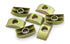 Half Moon Washer Furniture Nut Connector Nuts Spacer Washer Bronze Tone 12 Pcs with 8mm Hole Dia