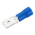 Baomain 1/4" Male Quick disconnects Vinyl Insulated Spade Wire Connector Electrical Crimp Terminal 16-14AWG 6.3mm Blue MDD 2-250 Blue (100PCS)