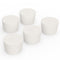 Solid Rubber Stoppers, (5 Pack) 9# White Tapered Lab Seal Rubber Stopper