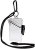 Transparent Clear Waterproof ID Card Badge Holder Case, Vertical Holders with Lanyard and Keychain for Office Supplies
