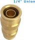 Push to Connect Fittings 1/4 Inch Tube OD Pneumatic Fittings for Air Compressor Quick Connect