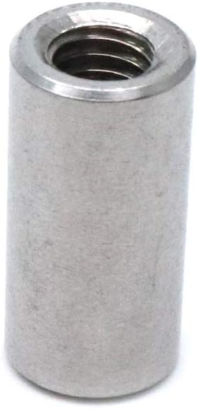 Yohii M6 Round Connector Nuts - Stainless Steel Coupling Nut 20mm/0.8" Length - Pack of 12
