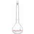 stonylab Class A Glass Volumetric Flask with Stopper, Borosilicate Heavy Wall, 100 ml Tolerance ±0.10 ml