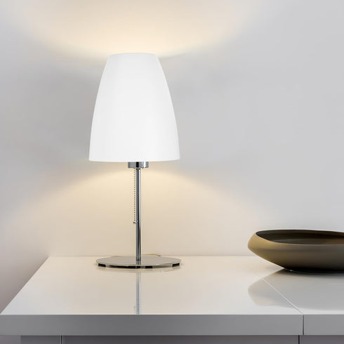 30mm White Plastic Lamp Shade Replacement - Flat Top Hard Hat Style Light Cover for Floor/Table Lamps, Center Hole
