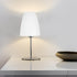 30mm White Plastic Lamp Shade Replacement - Flat Top Hard Hat Style Light Cover for Floor/Table Lamps, Center Hole