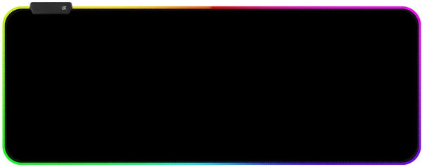 Qisan RGB Large Gaming Mouse Pad with Nonslip Base - 31.5 x 11.8 Inch, Soft LED Extended Mousepad with Anti-Slip Rubber