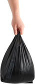 Platree (800 Count) 8" 4" 16", 14 (0.55 Small Black Plastic Embossed T-Shirt Bags, X X mic Mil), Retail Plastic, Bulk