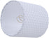 Aspen Creative 31204 5" 5" 5" Small Clip-On Drum Lamp Shade in Off-White with Honeycomb Pattern, Top x Bottom x Slant