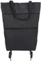 HOBBYIN Shopping Bag with Wheels, Grocery Cart with Hand Straps, Hand Pulling Utility