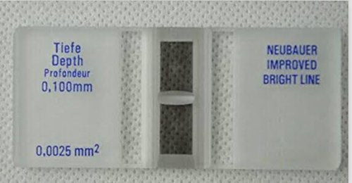 Improved Neubauer Hemocytometer - Cell Counting Chamber with Bright Line