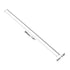 uxcell 20pcs Round Steel Metal Rods, 2mm x 200mm HSS Lathe Bar Stock Tool for Miniature DIY Craft, 20pcs