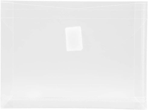 JAM PAPER Plastic Expansion Envelopes, Index Size, 12/Pack, Clear