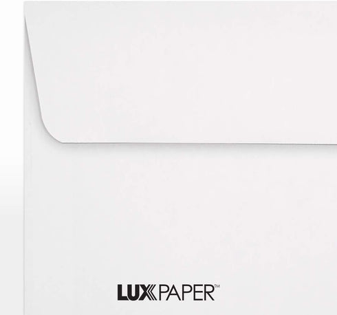 LUXPaper A7 Invitation Envelopes, 5 1/4" x 7 1/4", White, 50 Qty
