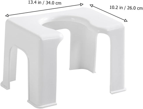 Non-Slip Bathroom Stool for Kids and Adults - Sturdy Toilet Step Stool
