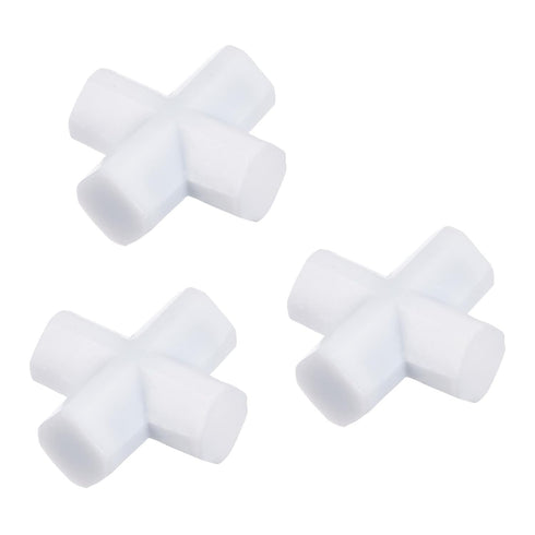 MECCANIXITY Magnetic Stirrer Mixer Stir Bar Rod - 20mm Cross Shape PTFE Coating Magnet for Laboratory (3Pcs)