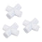 MECCANIXITY Magnetic Stirrer Mixer Stir Bar Rod - 20mm Cross Shape PTFE Coating Magnet for Laboratory (3Pcs)