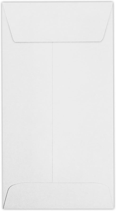 LUXPaper #7 Coin Envelopes | 3 1/2 x 6 1/2 | 24 lb. Bright White | 250 Pack for Coin Collections