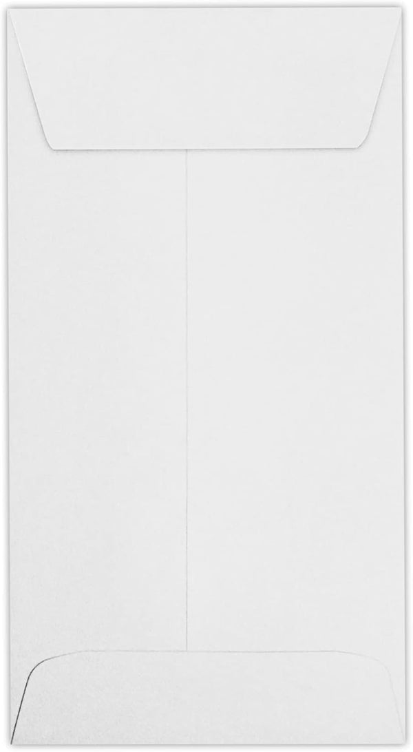 LUXPaper #7 Coin Envelopes | 3 1/2 x 6 1/2 | 24 lb. Bright White | 250 Pack for Coin Collections