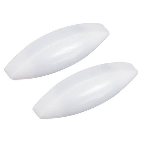 MECCANIXITY Magnetic Stirrer Mixer Stir Bar Rod 30mm x 10mm Olive Shape Magnet White, 2 Pcs for Laboratory