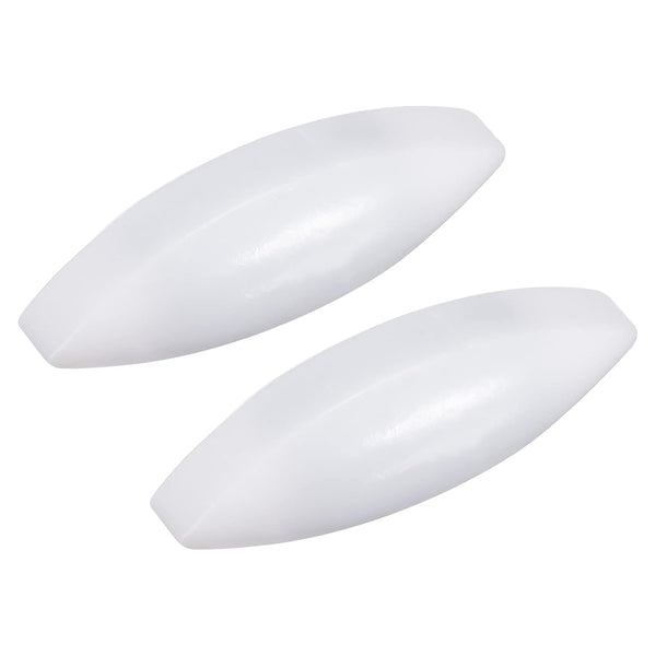 MECCANIXITY Magnetic Stirrer Mixer Stir Bar Rod 30mm x 10mm Olive Shape Magnet White, 2 Pcs for Laboratory