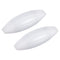 MECCANIXITY Magnetic Stirrer Mixer Stir Bar Rod 30mm x 10mm Olive Shape Magnet White, 2 Pcs for Laboratory