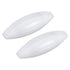 MECCANIXITY Magnetic Stirrer Mixer Stir Bar Rod 30mm x 10mm Olive Shape Magnet White, 2 Pcs for Laboratory