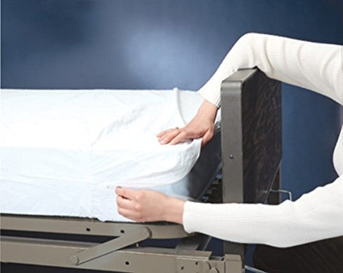 Grafco Plastic Contoured Mattress Cover with Elastic Bound Corners Fits Snugly Over