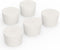 Solid Rubber Stoppers with Single Hole, Size 9#, Set of 5 Precision Tapered Lab Seal Stoppers