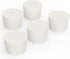 Solid Rubber Stoppers with Single Hole, Size 9#, Set of 5 Precision Tapered Lab Seal Stoppers
