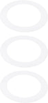 PATIKIL 4.53" ID 6.3" OD Goof Rings for Recessed Light, 3 Pack