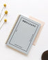 PAPERIAN Brilliant 2021 Monthly & Weekly Planner - Wirebound Undated Scheduler Diary (Grey Sky, 5.9 x 8.2 x 0.4 inches)