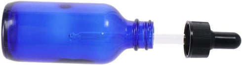 2Pcs Glass Dropper Bottle, 2oz Tincture Bottle with Dropper, Eye Dropper Bottles for Essential Lab Chemicals, Cobalt