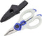 MichaelPro MP010025 6" Heavy Duty Electrician Scissors, Multi-Purpose Shears with Protective Sheath Included