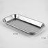 UUYYEO 2 Pcs Industrial Stainless Steel Tray Dental Instrument Tray Small Lab Tray Rectangular Medical Tray Laboratory