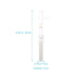 2 ML Glass Tissue Cell with Pestle, Glass Cell Tissue Homogenizer for Labs Science Class