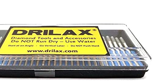 3mm Diamond Drill Bit - Jewelry Beach Sea Glass Shells Gemstones, 30 Pieces Case Set for Dremel Compatible Burr