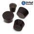 United Scientific RSTPK1 Premium Black Rubber Stoppers, Assorted Sizes, 1 Pound, Good for Sealing Bottles and Tubes