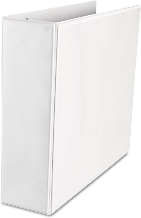 Universal UNV30752 3 in. Capacity Deluxe Easy-to-Open D-Ring View Binder, White
