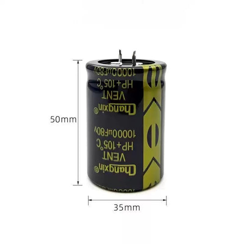 Laimiaoxian 80V 10000UF 2 2-pin on35V50MM Pieces soldered snap-in Audio Amplifier Aluminum electrolytic capacitors