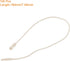 MECCANIXITY Polyester Rope Hang Tag String Snap Lock Pins Loop Price Tag, Fastener Plastic Tags Ties 190mm/7.48 Inch Length,1mm/0.04 Inch Dia,Pack of 100,Beige by MECCANIXITY