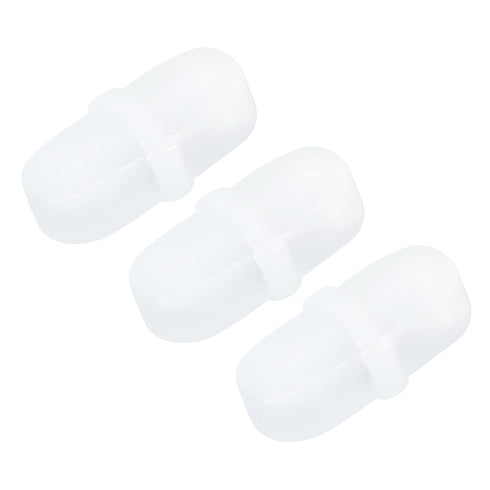 MECCANIXITY Magnetic Stirrer Mixer Stir Bar Rod 10mm/0.39" White PTFE Coating Magnet for Laboratory, 3Pcs