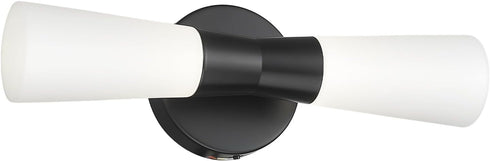 16inches Dimmerable 3000K/4000K/5000K KDVL13-BK kudos Wall Sconces Black Vanity Light Fixtures, Modern Sconces Wall