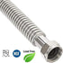 EZ-Fluid 24-Inch Corrugated Flexible Stainless Steel Water Heater Connector - 1"FIP x 1" FIP Full-Port for Water Supply