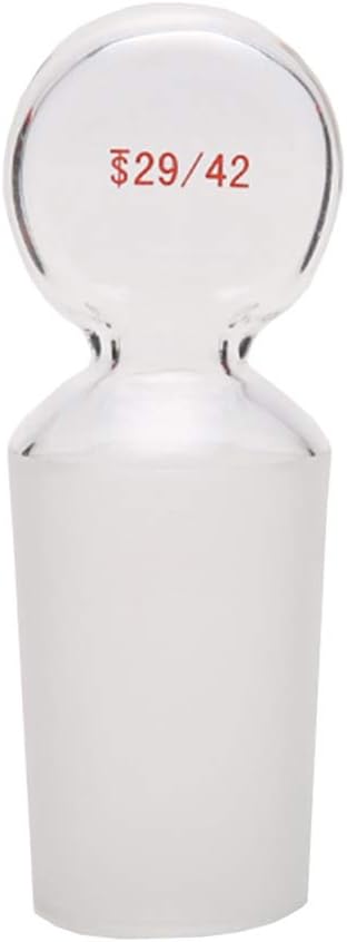 Glass Penny Head Hollow Stopper for 29/42 Outer Joint Glass, Closed Bottom (1 Pcs)